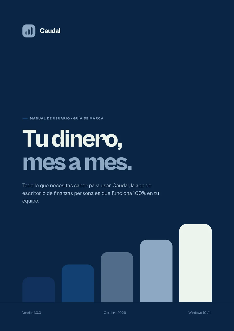Portada del manual de Caudal