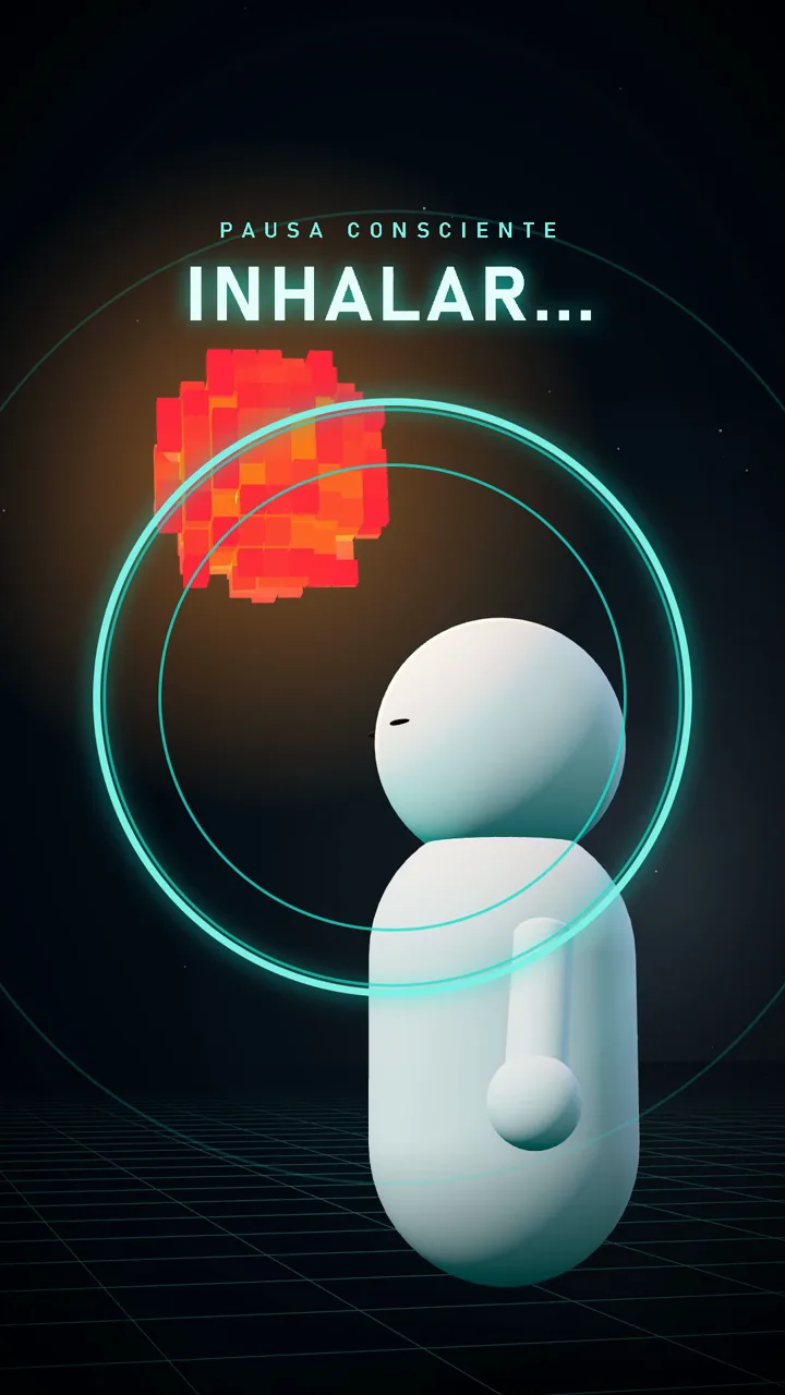 Respiración guiada: inhalar