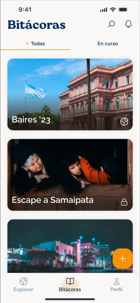 Lista de bitácoras
